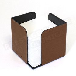 Bloc-notes cube Marron Corfou